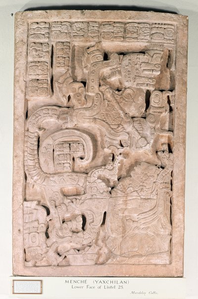 Yaxchilan Sturz 25, Spätklassische Periode, 600-900 n. Chr. von Mayan